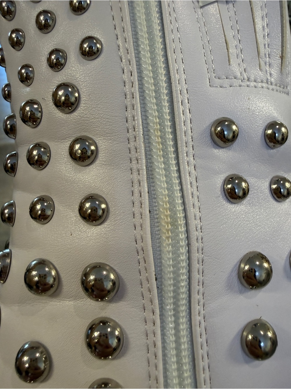 Jeffrey Campbell Women’s White Ankle Boot Sz 7 - Picture 6 of 6